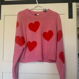 H&M Divided label cropped oversized sweater or waist length dependent on height